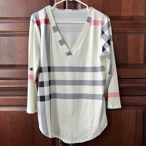 Women's Stretchy Silky Satiny Ivory/Pink/Red/Gray/Black Tunic Top Size XL NWOT